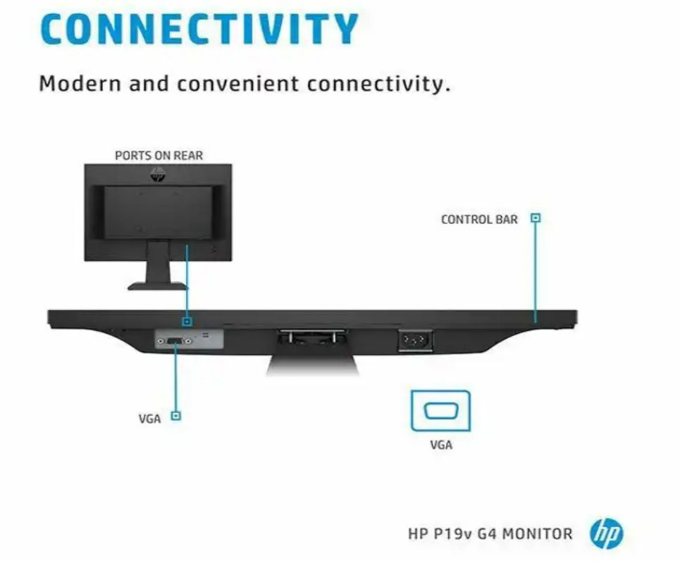 HP ProDisplay P19V 18.5 inch WXGA 9TY84AA