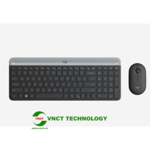 Combo bàn phím chuột không dây Logitech MK470 (Đen)