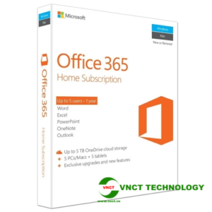 Phần mềm Microsoft Office 365 Home 3264 bit